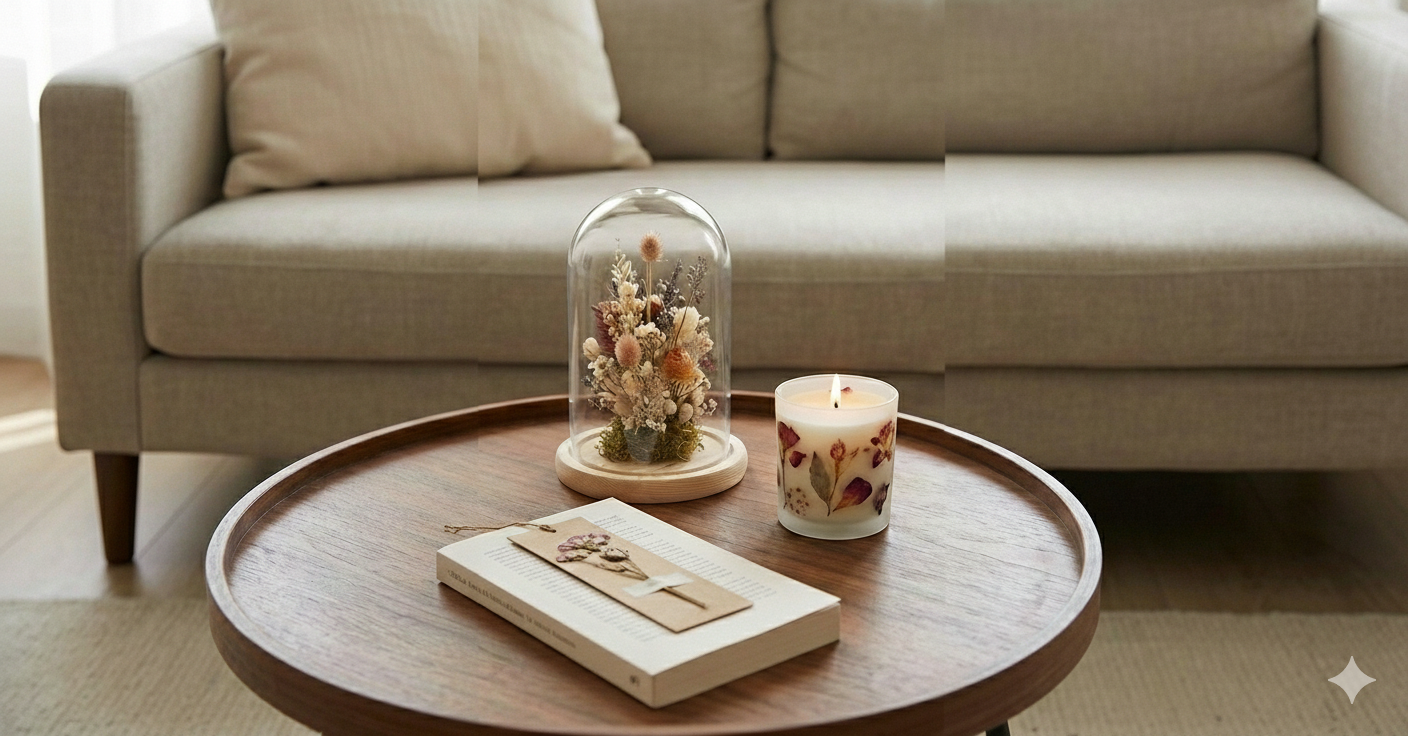 Kurutulmuş Çiçeklerle Dekorasyon